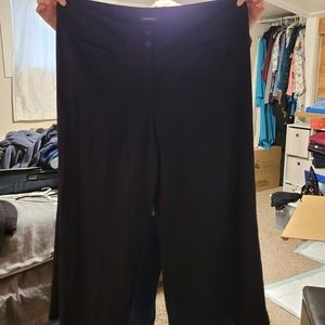 Size 24 Lane Bryant black wide Leg dress pants with pockets